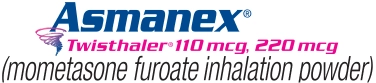 ASMANEX® TWISTHALER® (mometasone furoate inhalation powder) 110 mcg, 220 mcg Logo