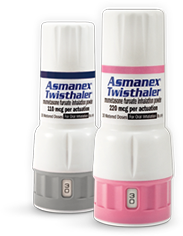 Image of ASMANEX® TWISTHALER® (mometasone furoate inhalation powder) 110 mcg, 220 mcg